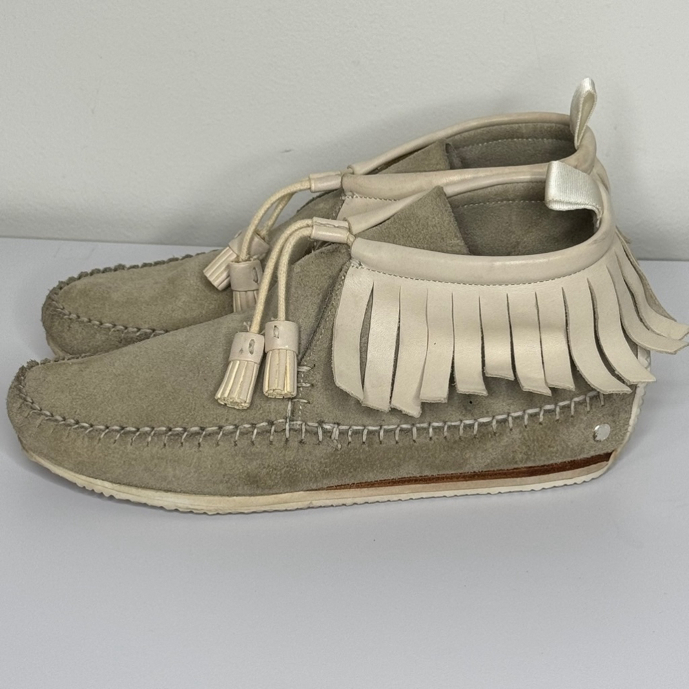 RAG & BONE Fringed Suede and Leather Moccasins Women’s Size 39/9 - Picture 4 of 6